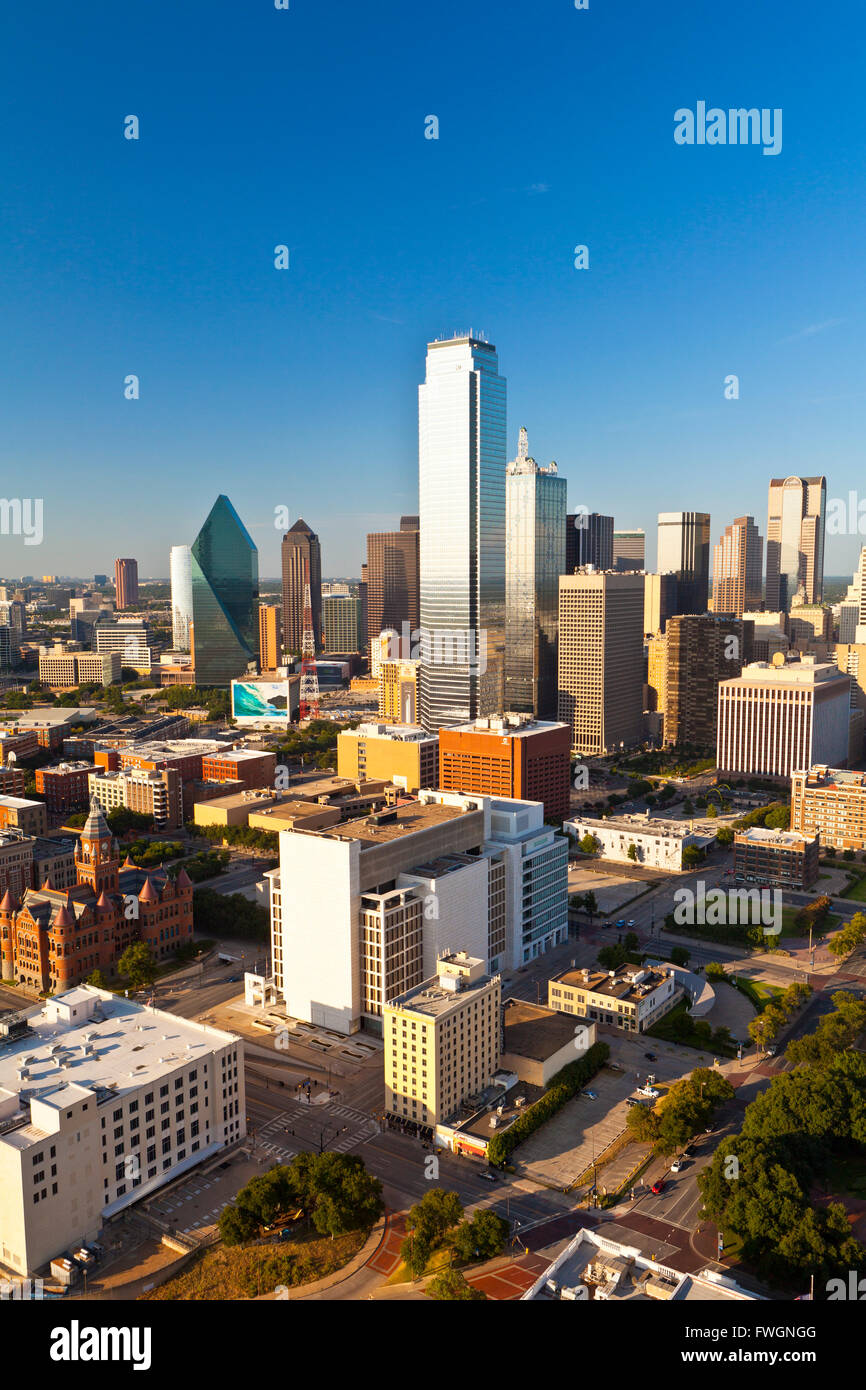 Skyline, Dallas, Texas, États-Unis d'Amérique, Amérique du Nord Banque D'Images