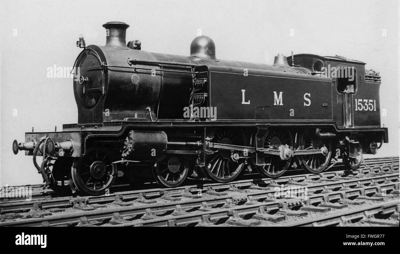 Caledonian Railway 'Wemyss Bay' 4-6-2T locomotive à vapeur no.945 comme LMS 15351 Banque D'Images
