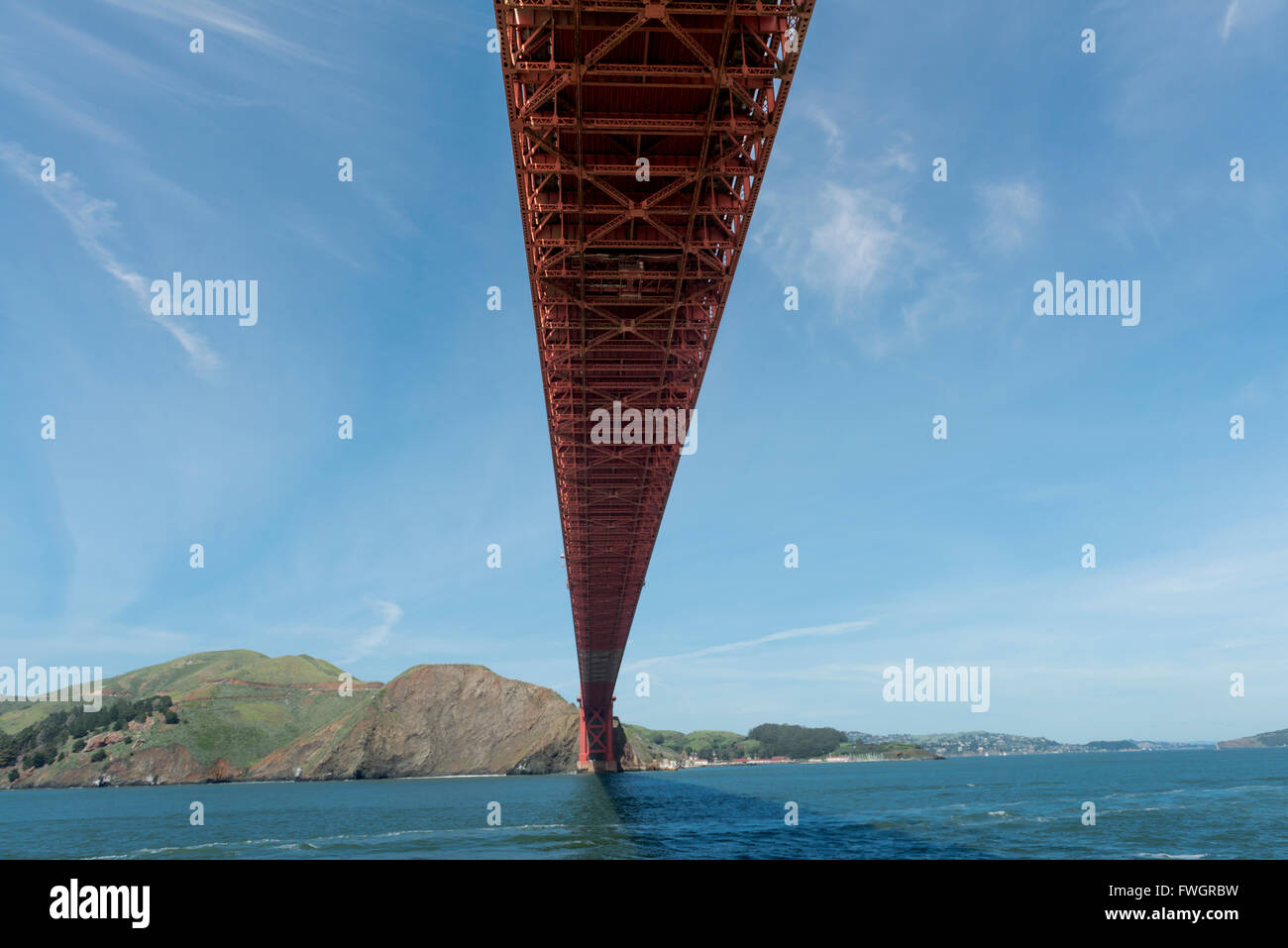 Le Golden Gate Bridge, San Francisco Bay, California, USA Banque D'Images