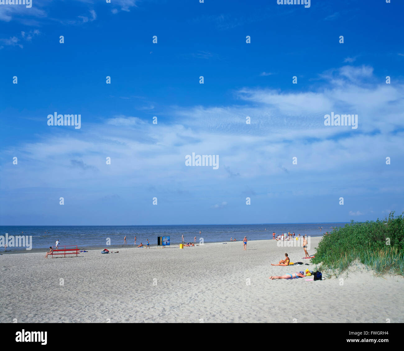 Päru beach, l'Estonie, Europe Banque D'Images