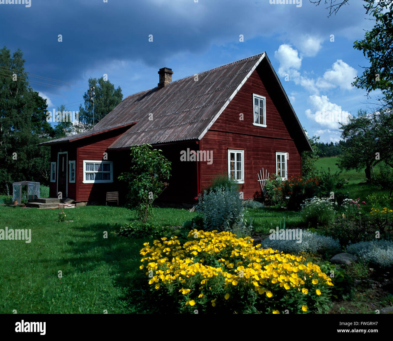 Chambre dans Haanjamaa Naturpark, Estonie, Europe Banque D'Images