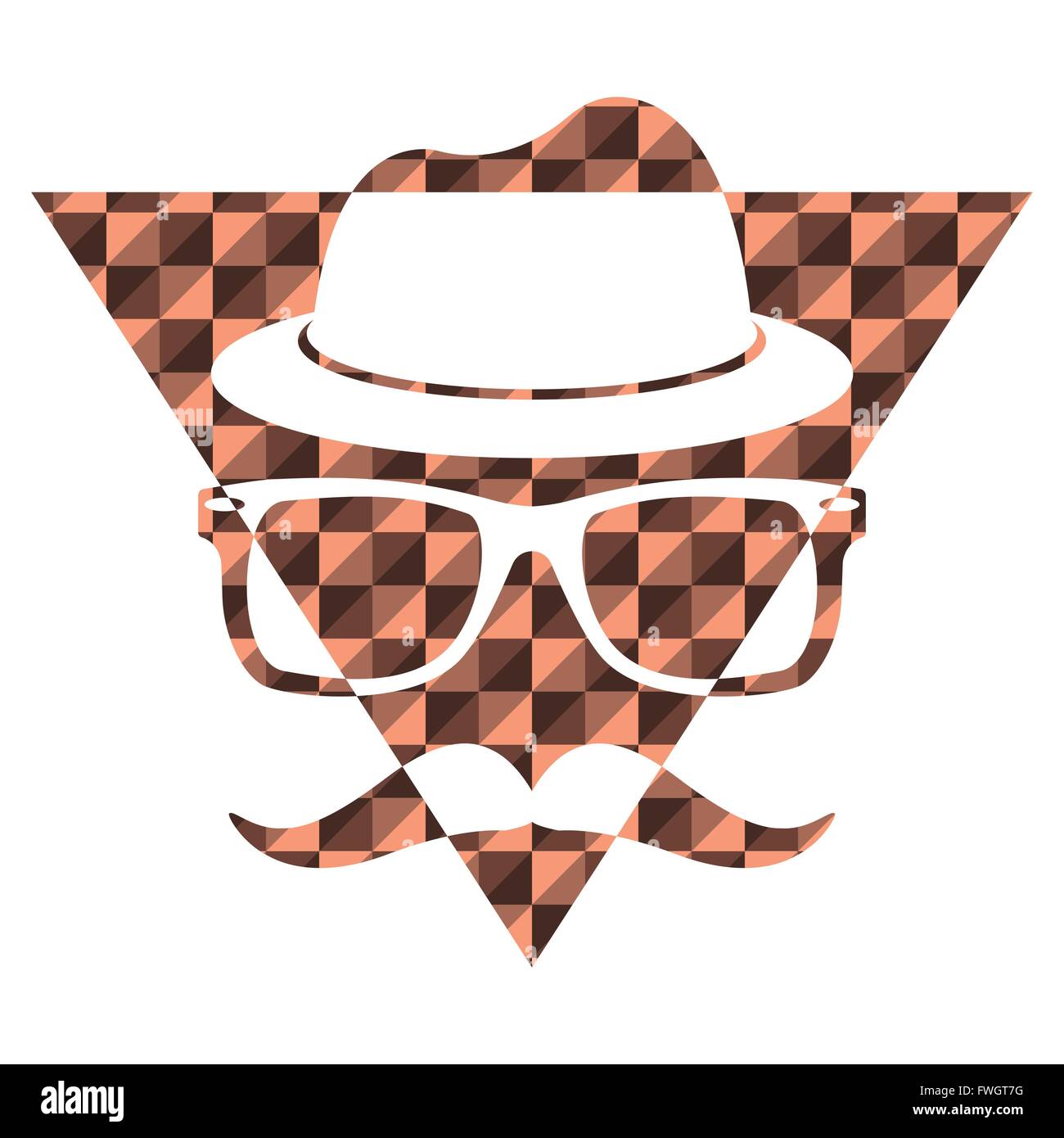 Illustration graphique vectoriel cochée Triangle pour Hipster but différent dans web et conception graphique Illustration de Vecteur