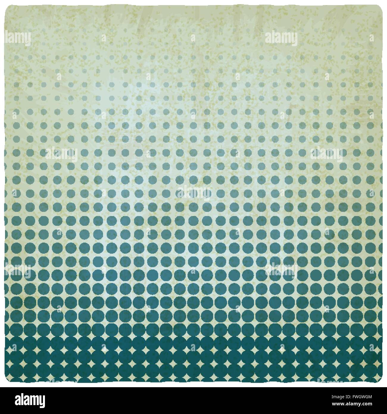 Vieux blue dotted background - vector illustration EPS 10. Illustration de Vecteur