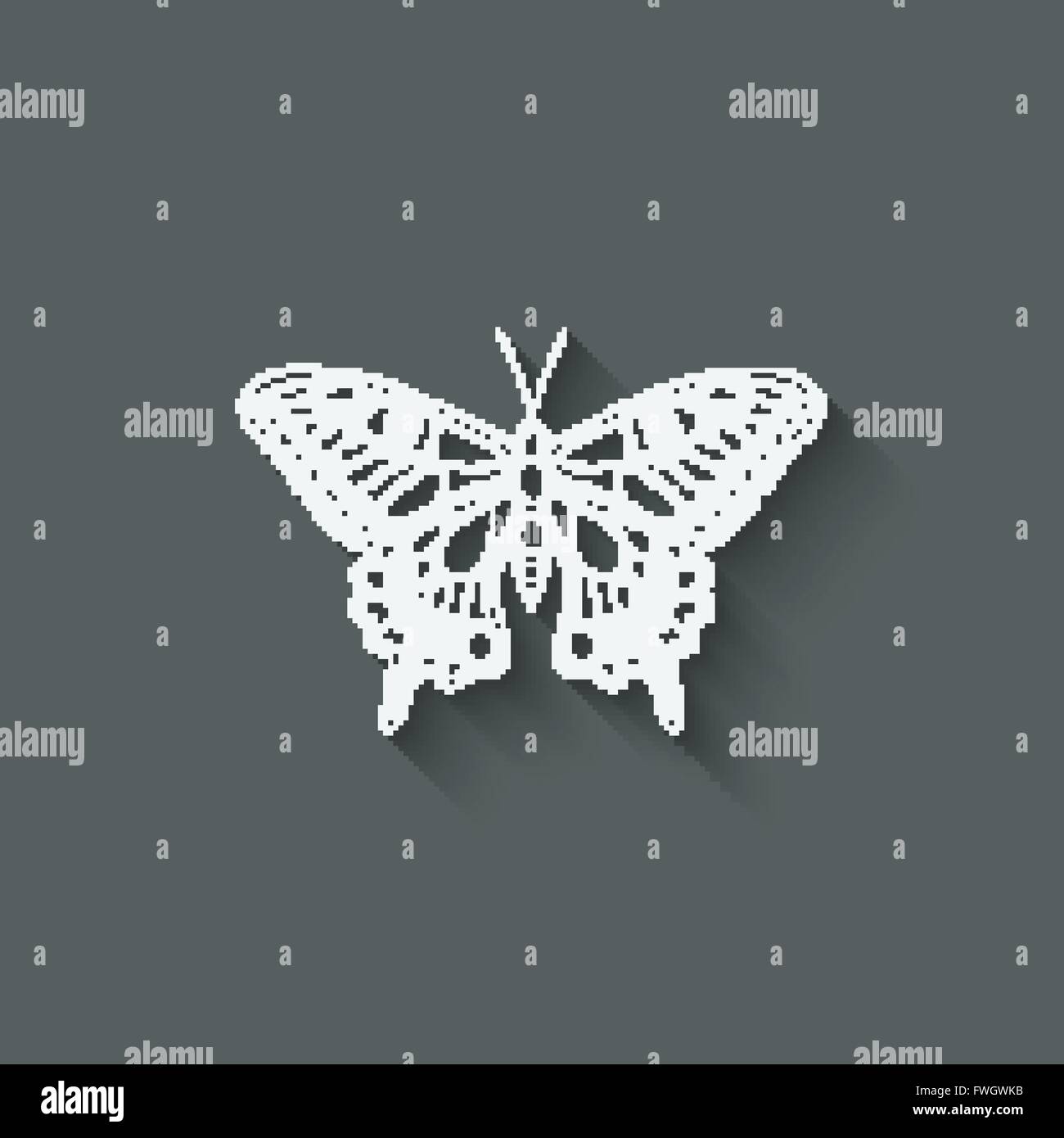 Papillon machaon - vector illustration EPS 10. Illustration de Vecteur