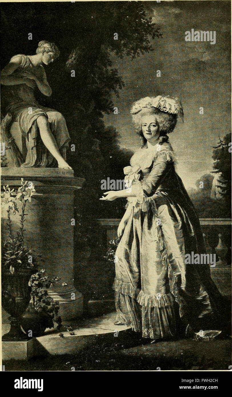 La célèbre Madame Campan, femme de chambre de Marie Antoinette et confident de Napoléon (1914) Banque D'Images