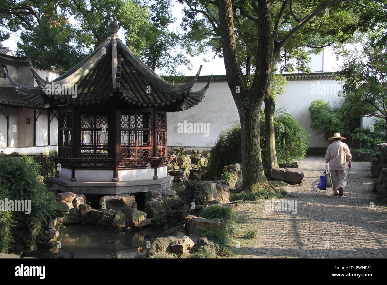 L'Humble Administrator's Garden, Suzhou, province de Jiangsu, Chine Banque D'Images