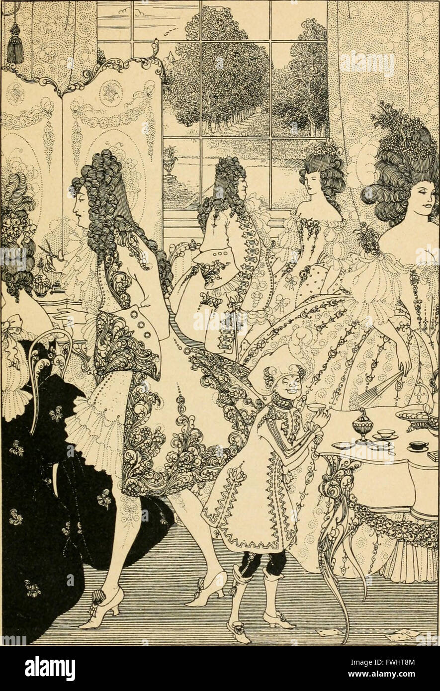 Le viol de la serrure - un heroi-poème comique en cinq Cantos (1896) Banque D'Images