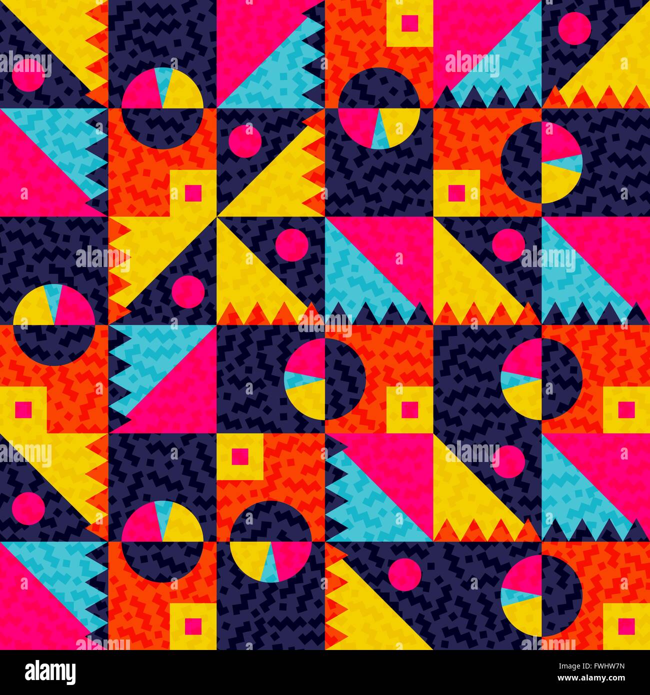 Modèle logique des formes géométriques dans des couleurs d'été, art tribal moderne inspiré l'arrière-plan. Vecteur EPS10. Illustration de Vecteur