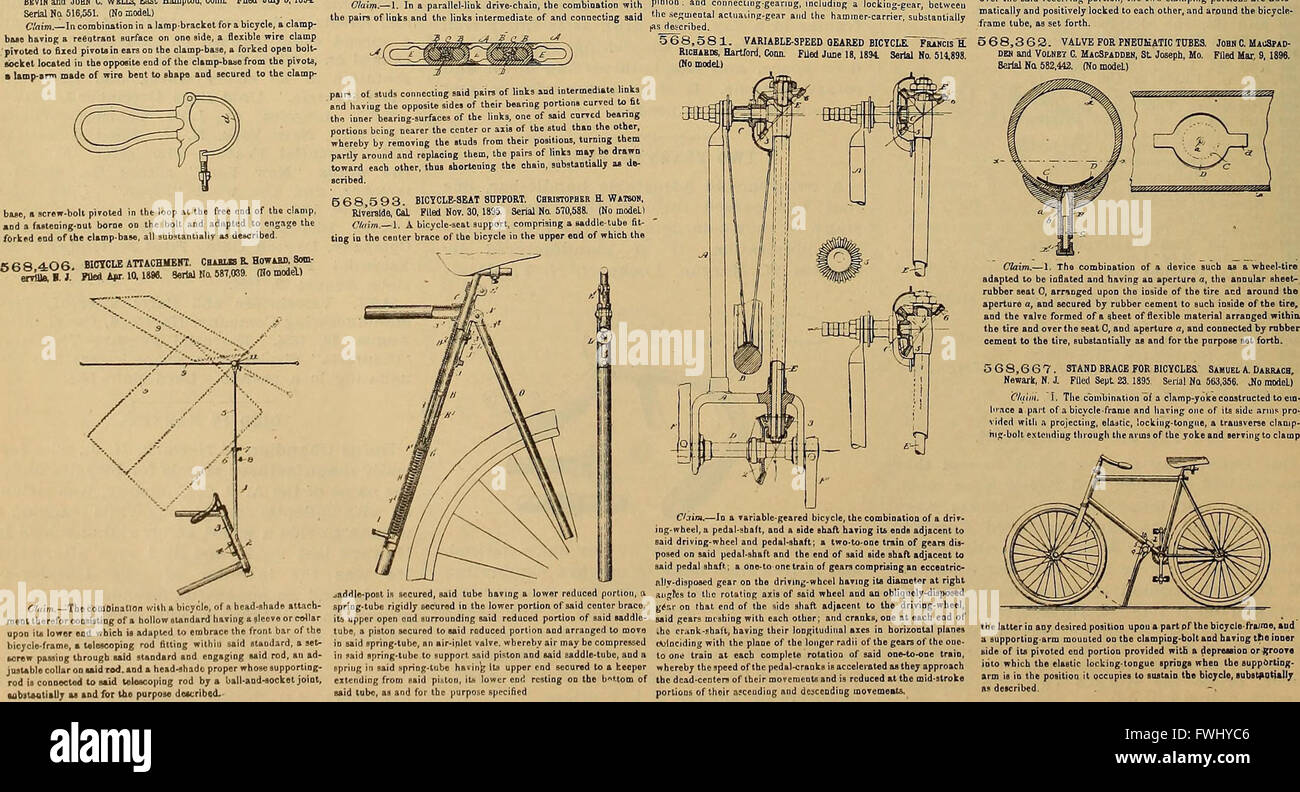 La roue et le vélo trade review (1896) Banque D'Images