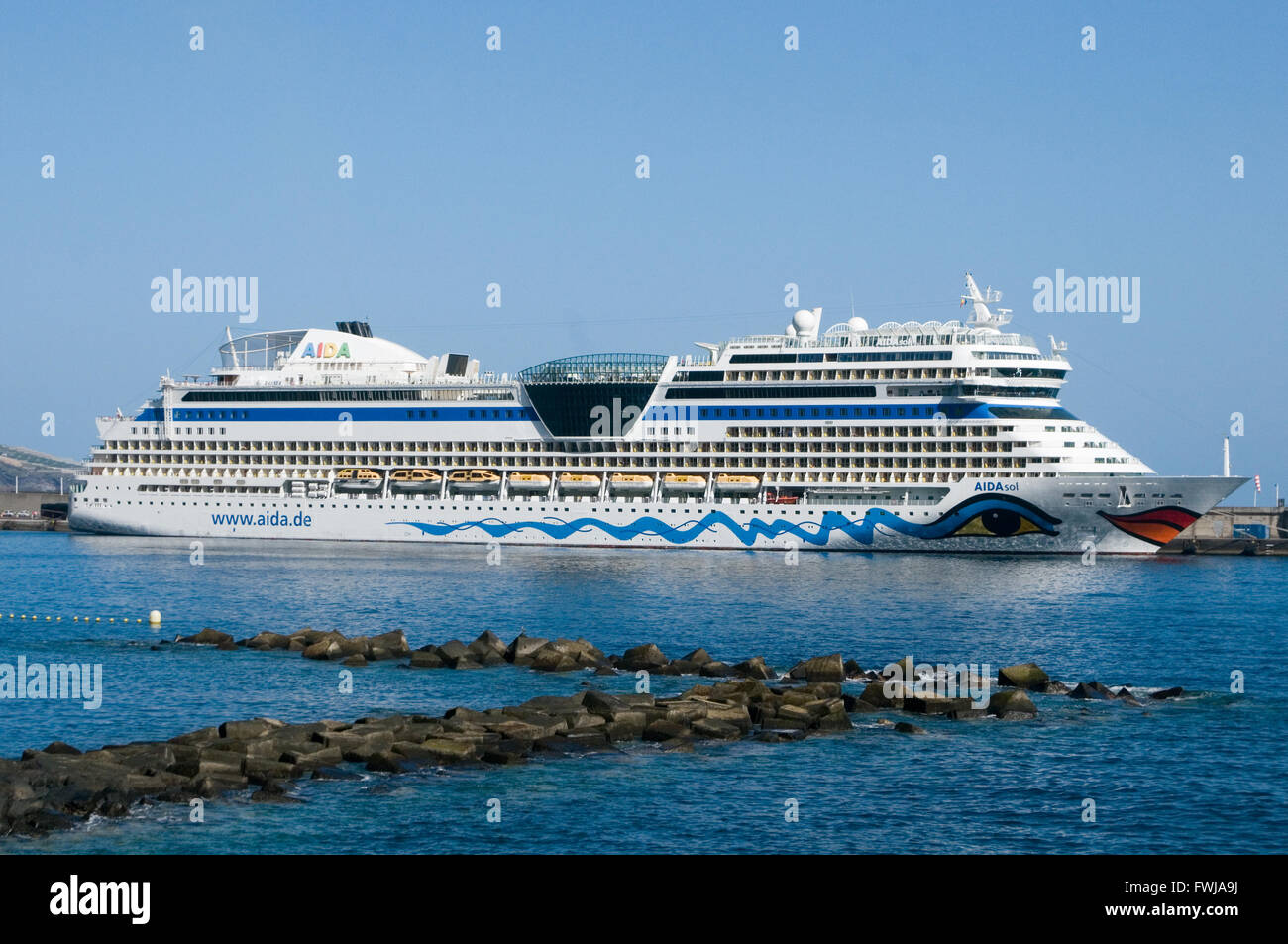 AIDAsol AIDA SOL cruiseship croisière navires navire allemand administré par AIDA Cruises Banque D'Images