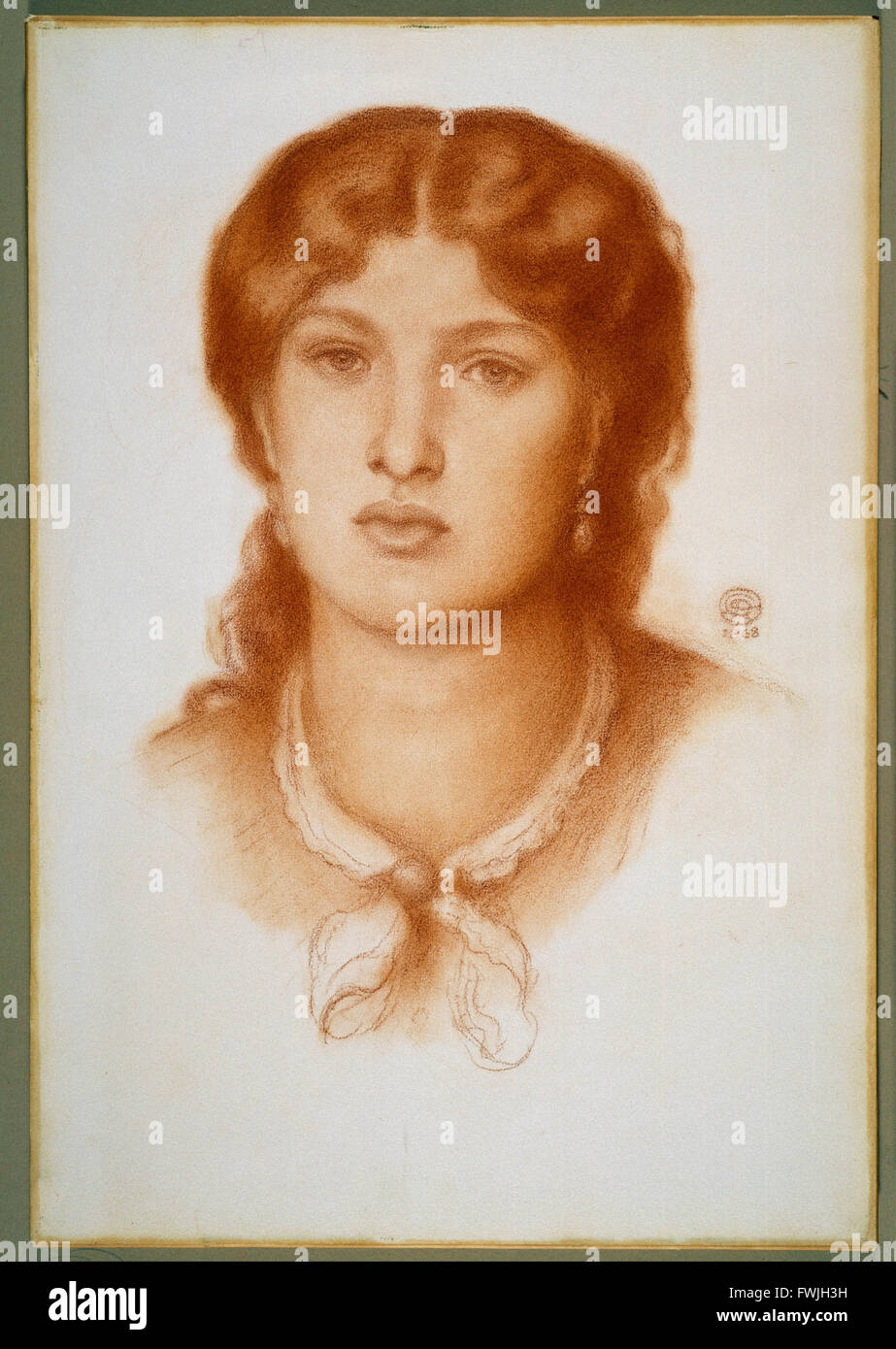 Dante Gabriel Rossetti - Portrait de Fanny Cornforth Banque D'Images