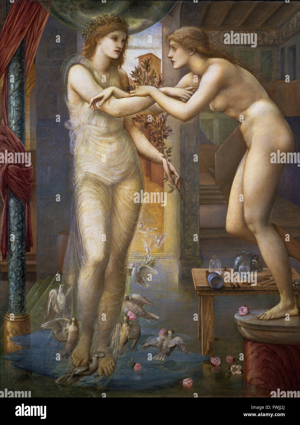 Edward Burne-Jones - Pygmalion et l'image - la divinité de forêt - Birmingham Museum and Art Gallery Banque D'Images