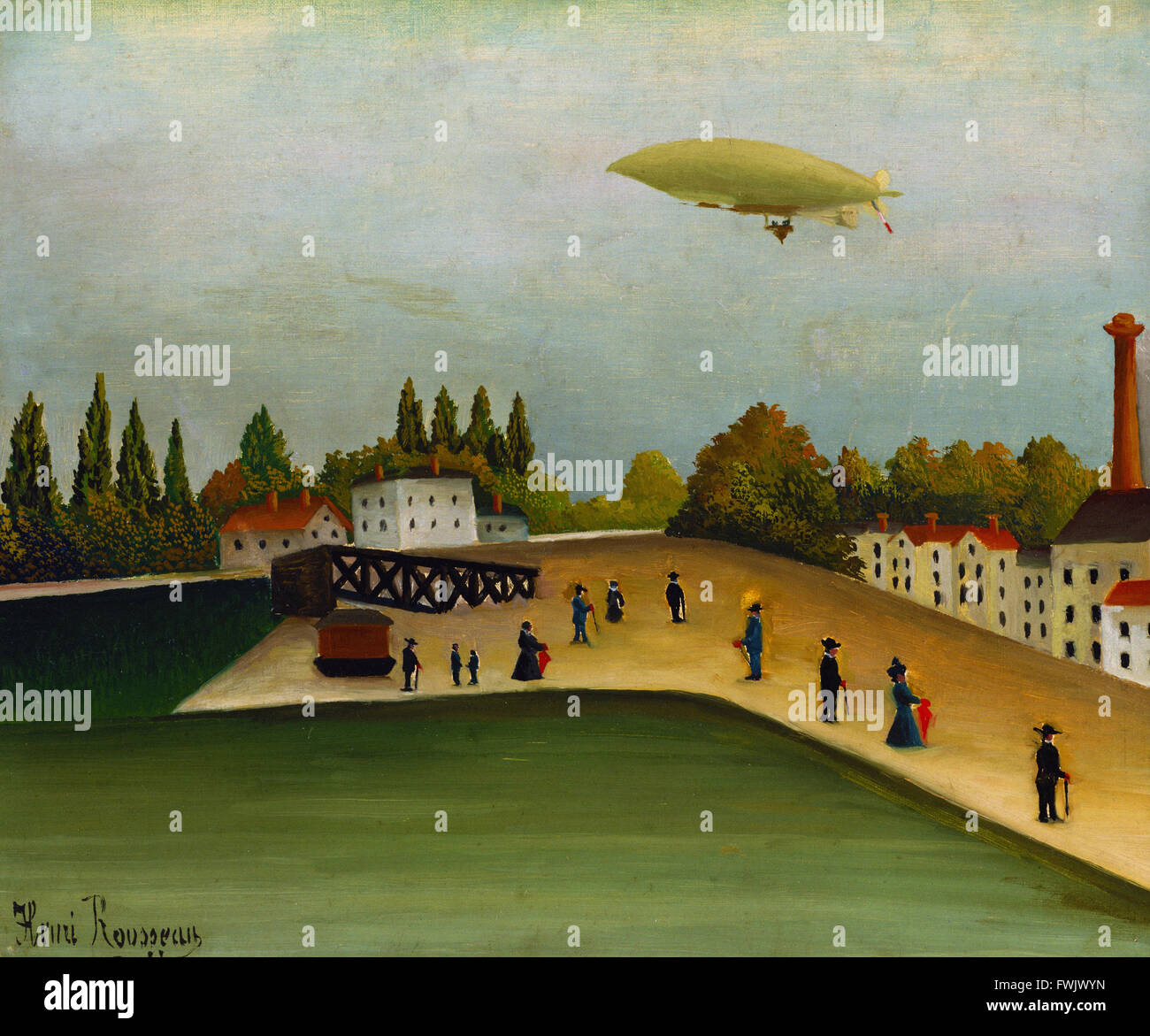 Henri Rousseau - Quai d'Ivry - Bridgestone Museum of Art, Ishibashi Foundation Banque D'Images Henri Rousseau - Quai d'Ivry - Bridgestone Museum of Art, Ishibashi Foundation Banque D'Images