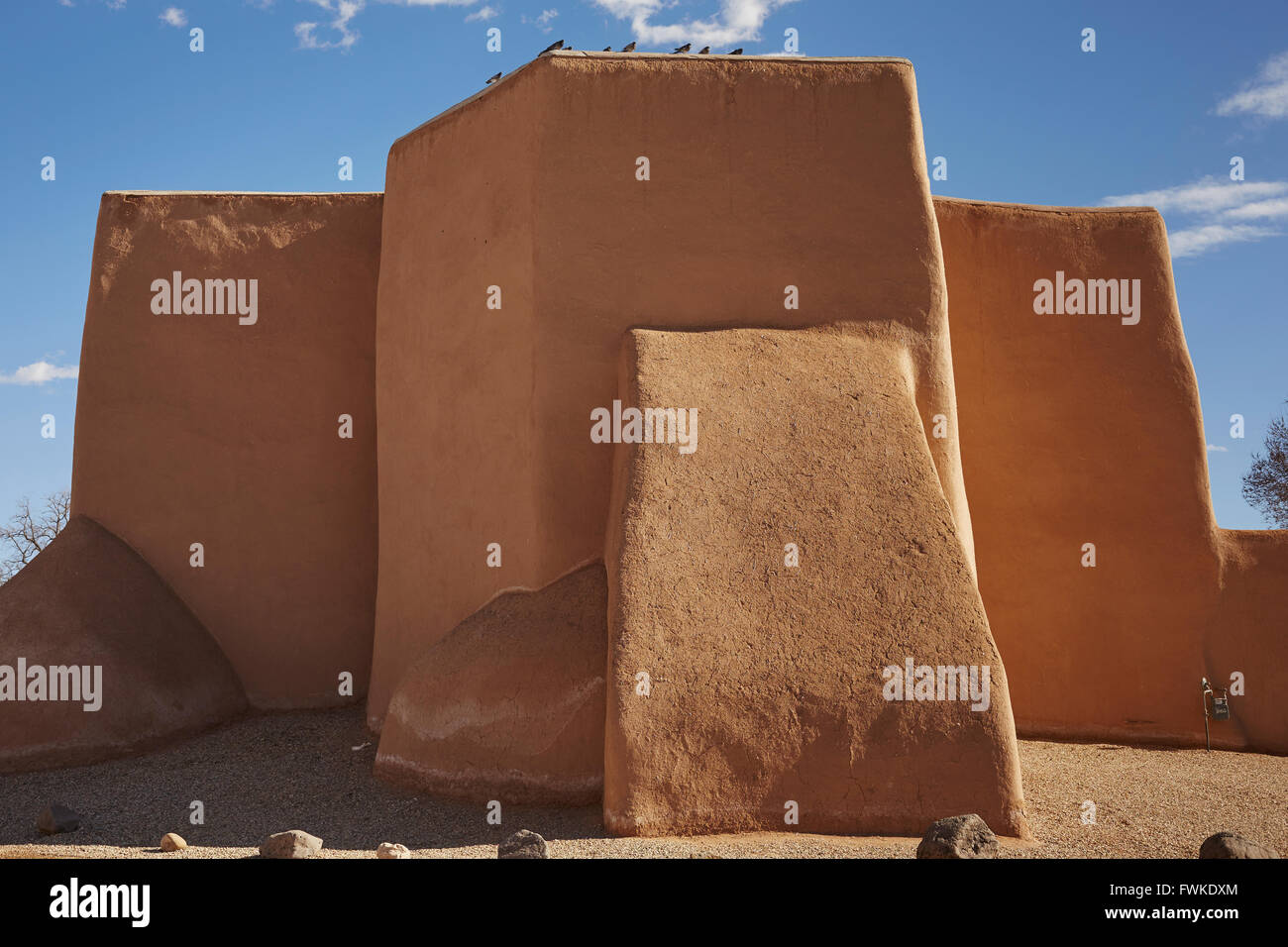 Mission San Francisco de Asís, Rancos de Taos Plaza, Taos, New Mexico, USA Banque D'Images