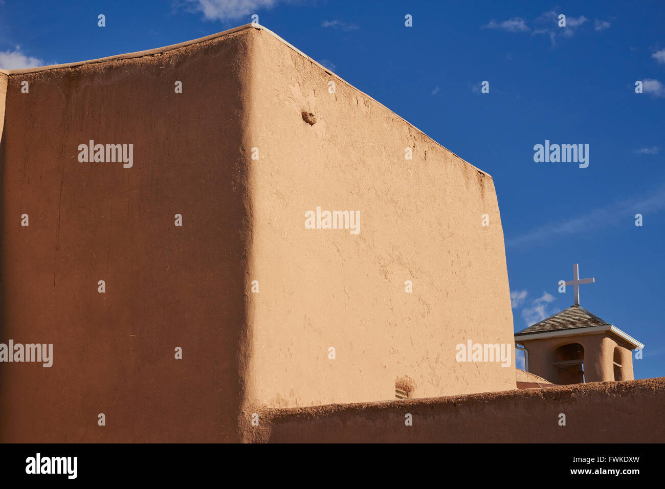 Mission San Francisco de Asís, Rancos de Taos Plaza, Taos, New Mexico, USA Banque D'Images