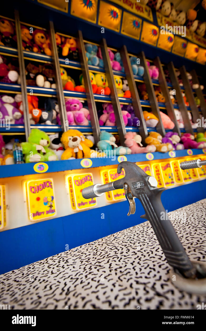 Carnival jeu pour gagner des peluches au cours d'un pays juste à St George, SC Banque D'Images