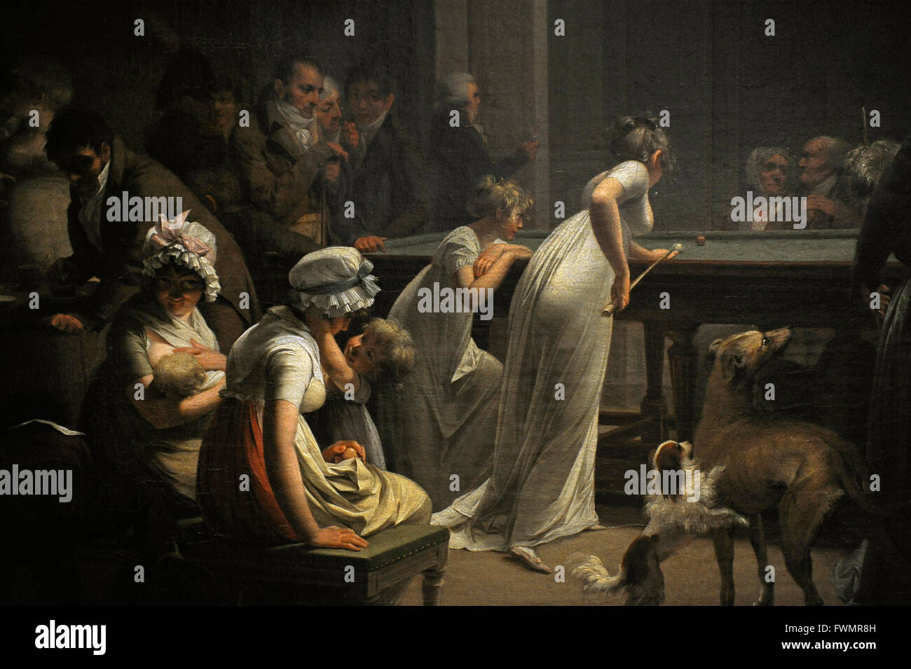 Louis Léopold Boilly (1761-1845). Le peintre français. Partie de billard, 1807. Détail. Huile sur toile. Le Musée de l'Ermitage. Saint Petersburg. La Russie. Banque D'Images