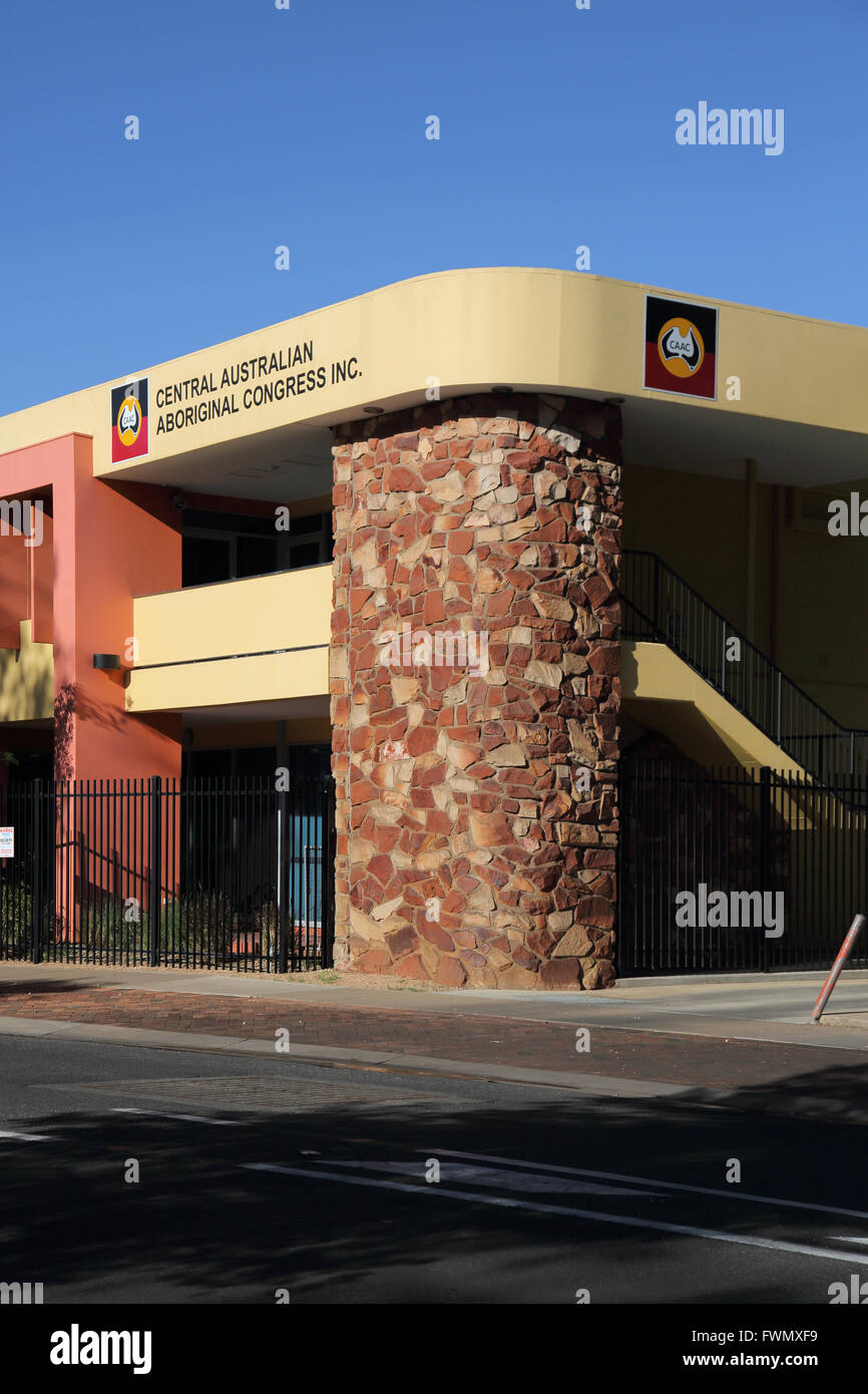 Alice Springs congrès autochtones dans le territoire du nord de l'Australie Banque D'Images