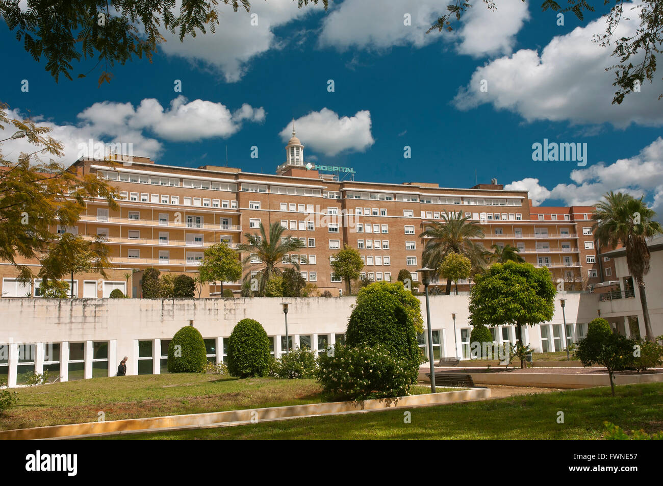 L'hôpital universitaire Virgen del Rocio, Séville, Andalousie, Espagne, Europe Banque D'Images