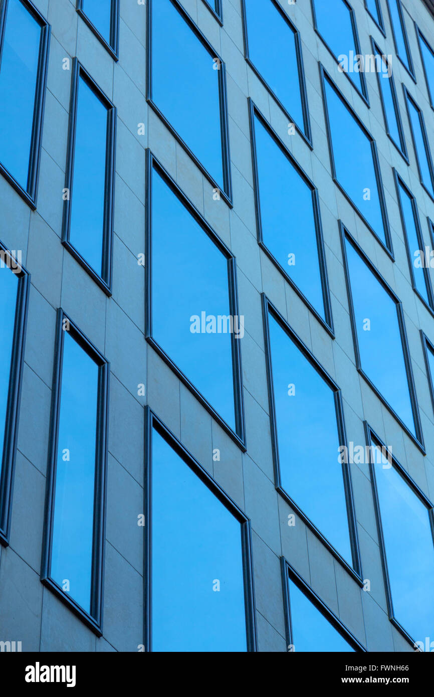 Revêtement intéressant à un bâtiment moderne, Barcelone Banque D'Images