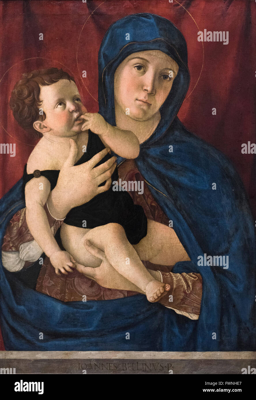 Giovanni Bellini (ca.1430-1516), Marie avec l'enfant. Banque D'Images