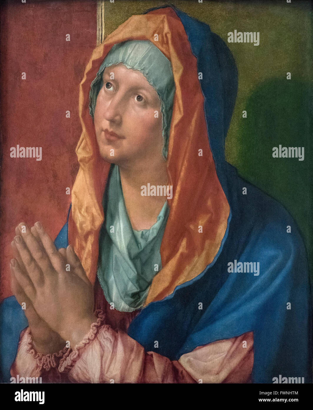 Albrecht Dürer (1471-1528), la Vierge Marie prier, 1518. Banque D'Images