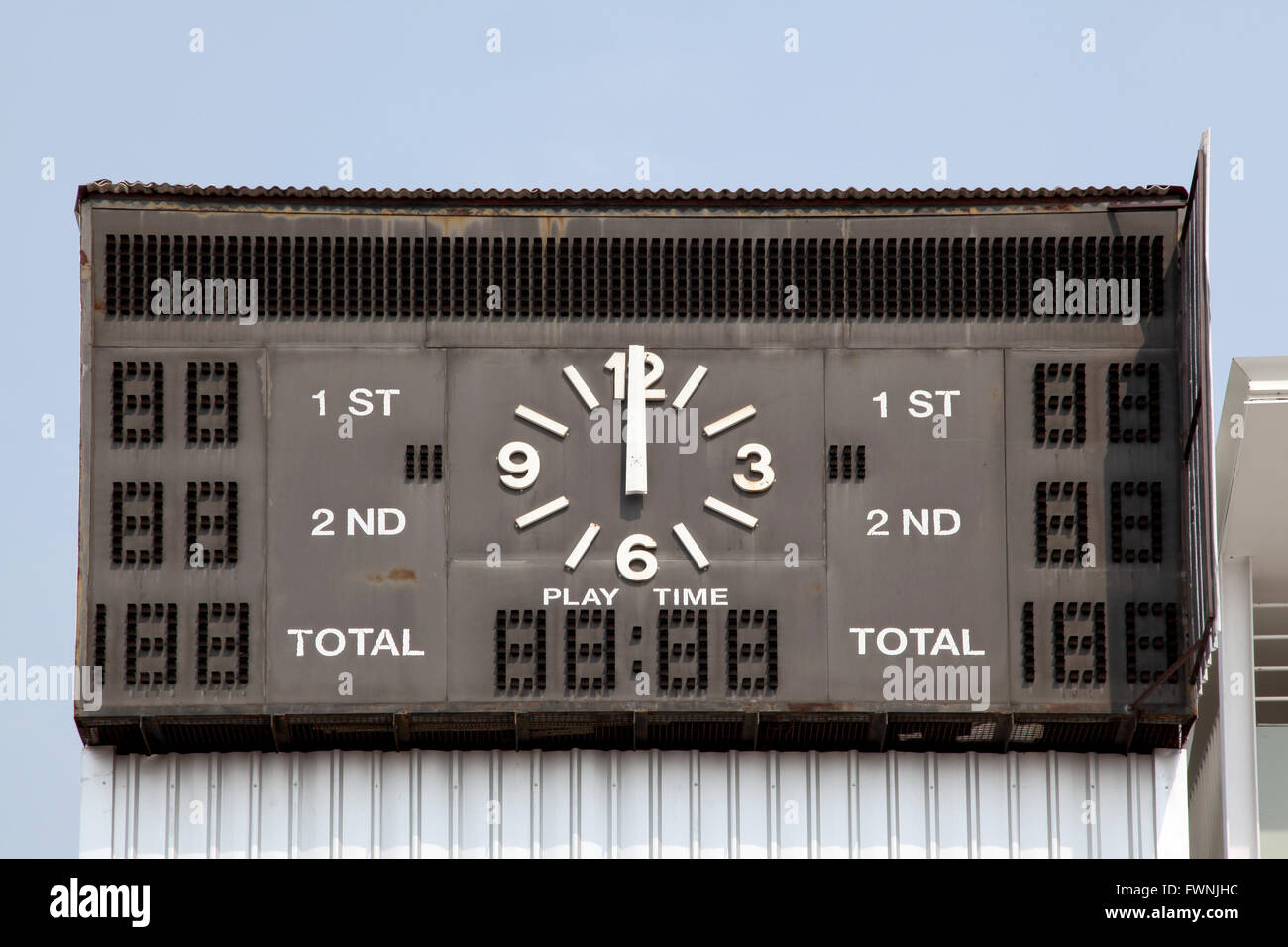 Score traditionnel à stade Banque D'Images