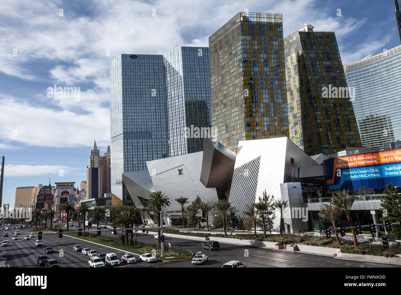 Développement commercial CityCenter sur le Strip de Las Vegas, le 23 février 2012 au Paradis, au Nevada. Banque D'Images