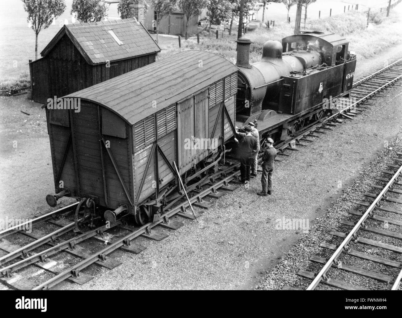 Cet incident à Stafford aurait fait appel à Arthur Mace, sens de l'humour. Banque D'Images