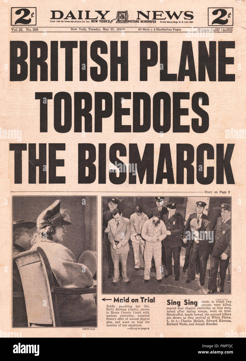 Bismarck 1941 Banque d'image et photos Alamy
