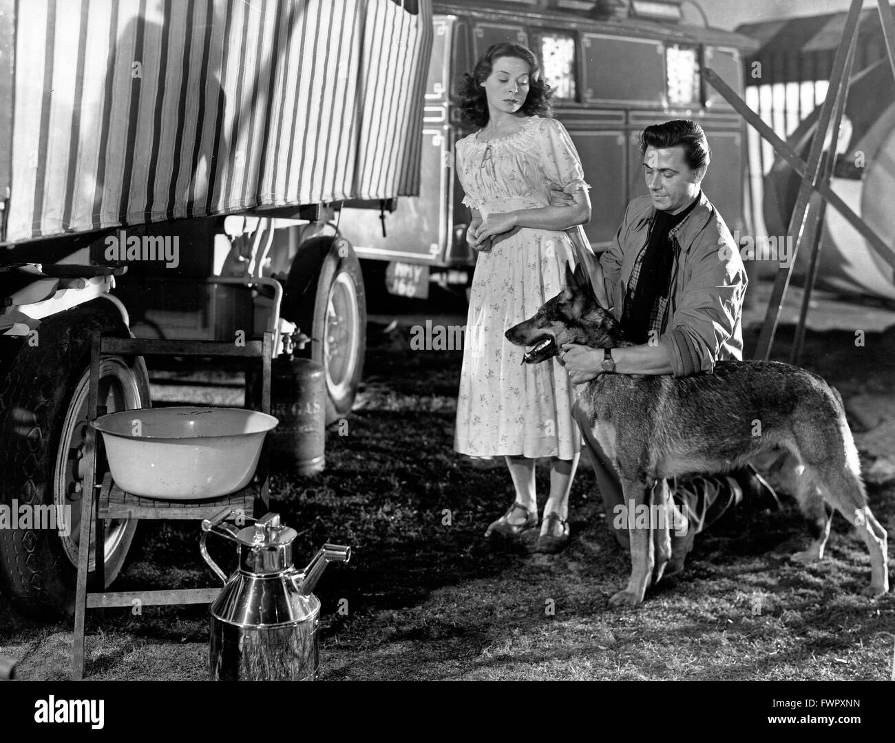 Fille de l'obscurité, aka : Tochter der Finsternis, Großbritannien 1948, Regie : Lance Comfort, acteurs : Anne Crawford, Maxwell Reed Banque D'Images