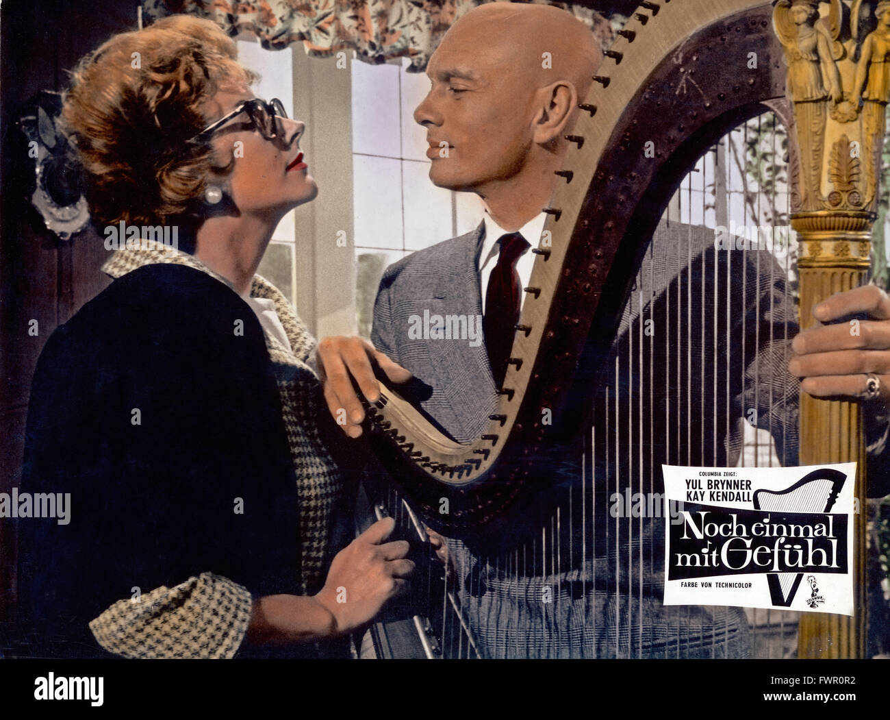 Une fois de plus, avec sensation !, alias : noch einmal mit Gefühl, Großbritannien 1960, Regie : Stanley Donen, acteurs : Kay Kendall, Yul Brynner Banque D'Images