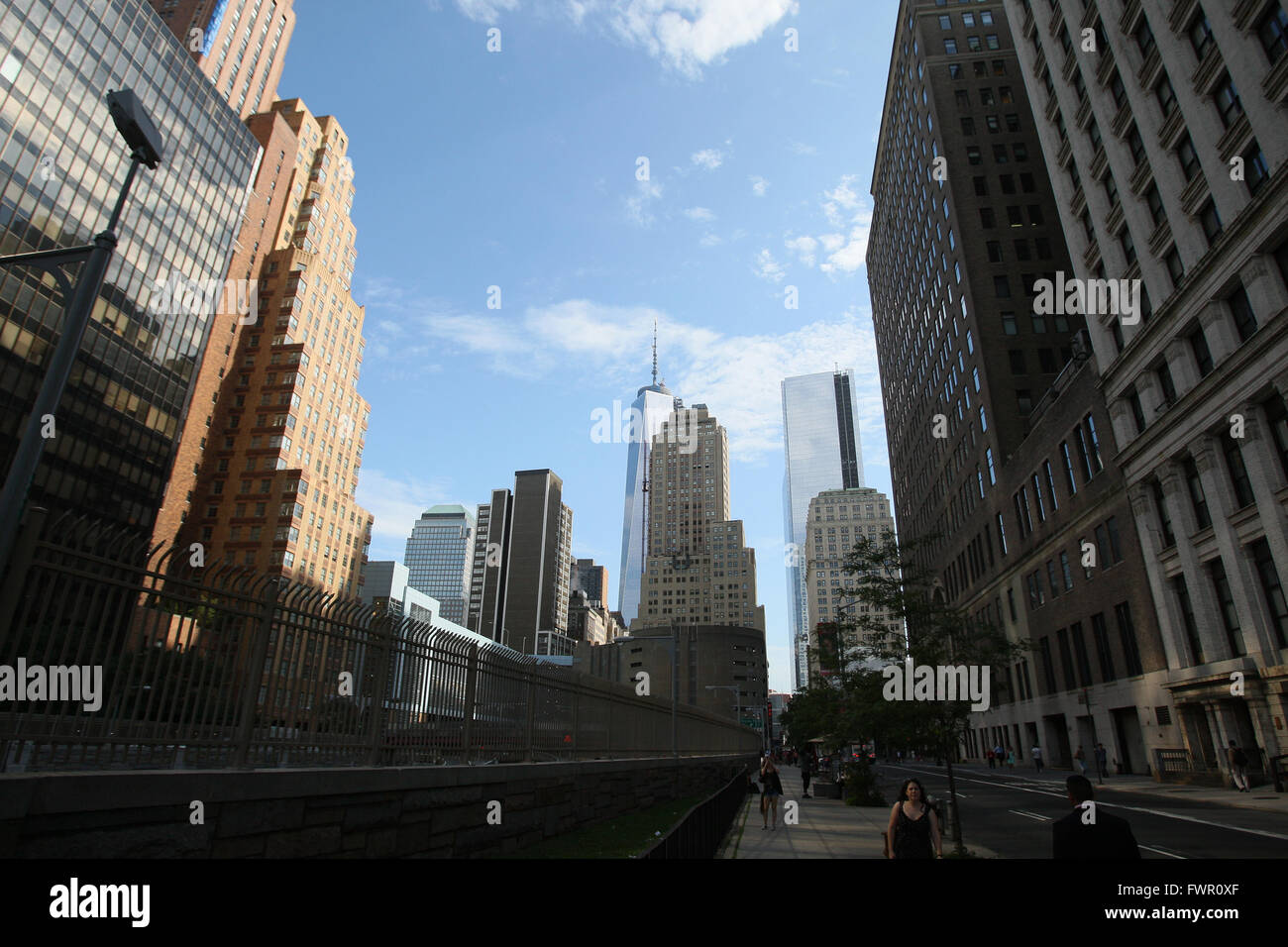 New York City skyline de New York, NY, le 8 juillet 2013. Banque D'Images