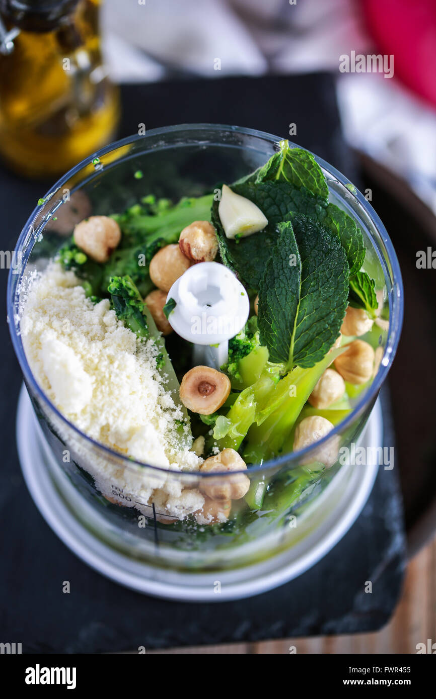 Pesto maison Banque D'Images