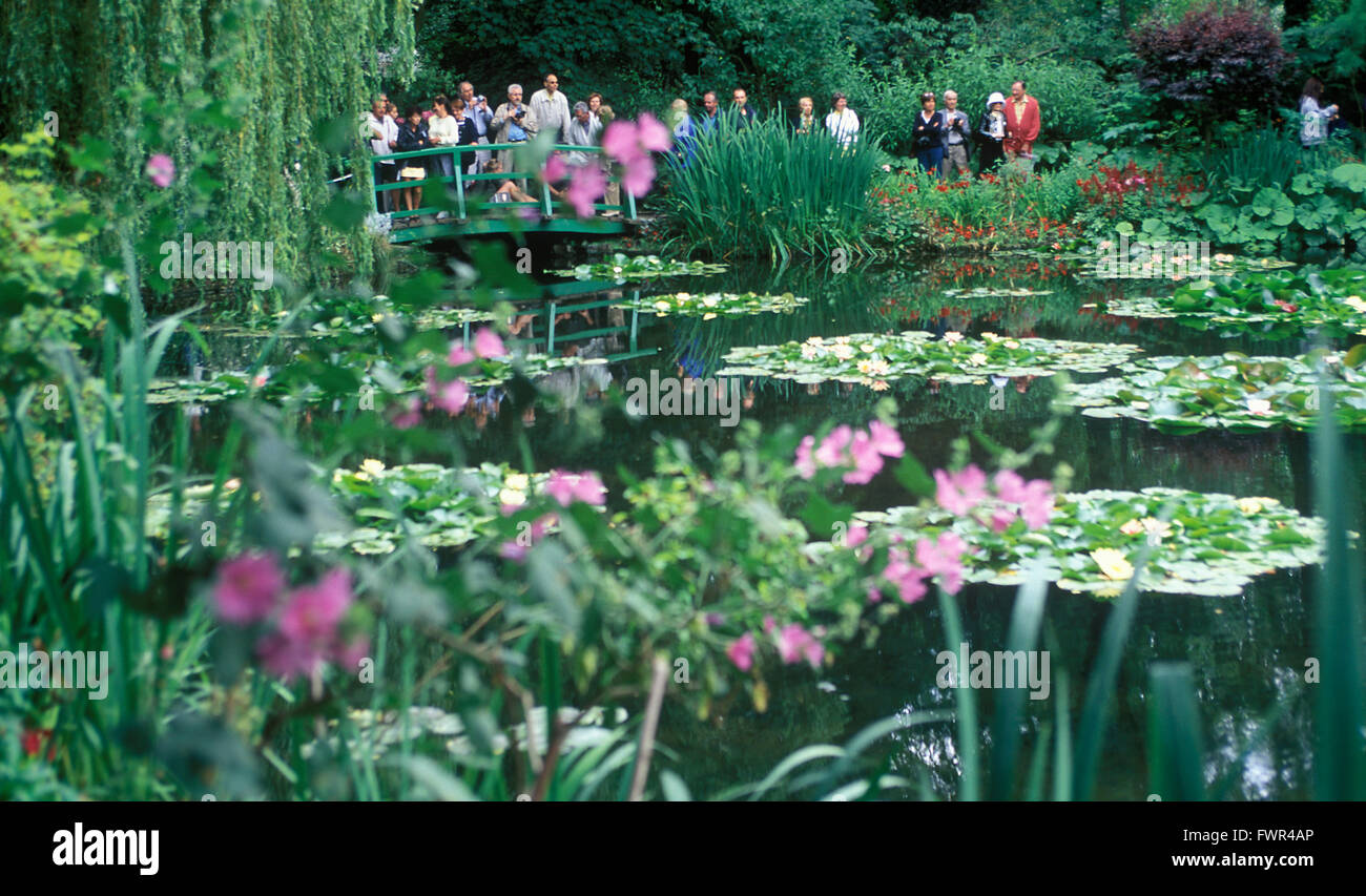 Le jardin de Monet Giverny France Banque D'Images