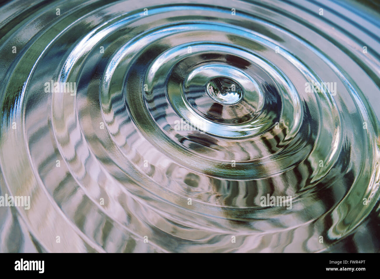 Structure ronde en verre Banque D'Images
