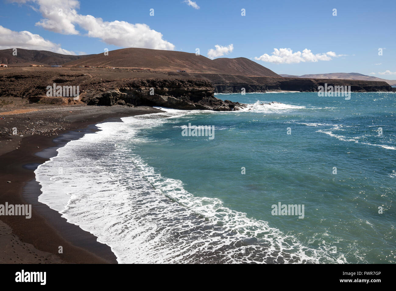 Plage Playa de los Muertos de Ajuy, Fuerteventura, Îles Canaries, Espagne Banque D'Images