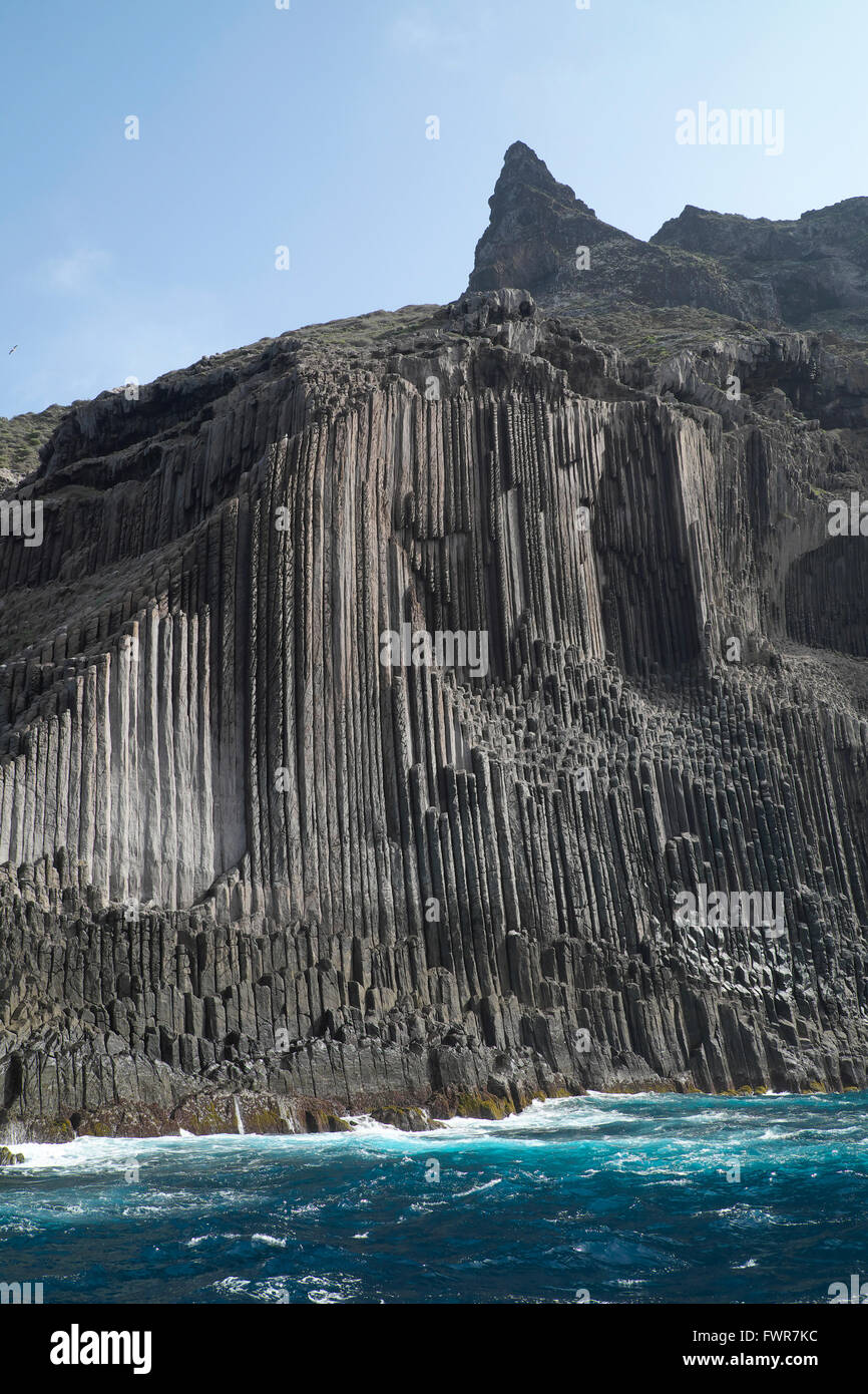 Les colonnes de basalte los Órganos, La Gomera, Canary Islands, Spain Banque D'Images