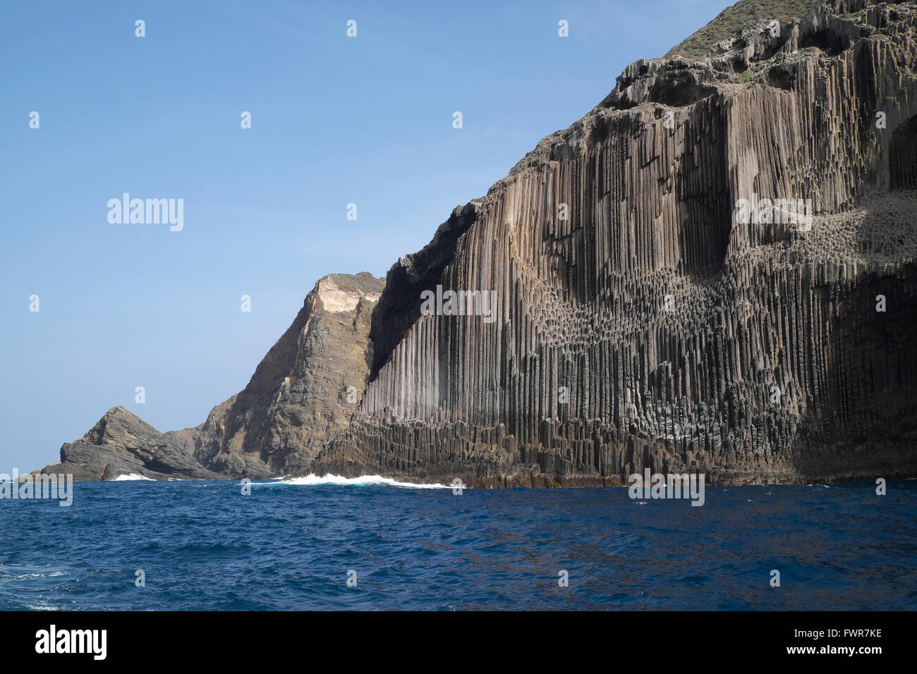 Les colonnes de basalte los Órganos, La Gomera, Canary Islands, Spain Banque D'Images