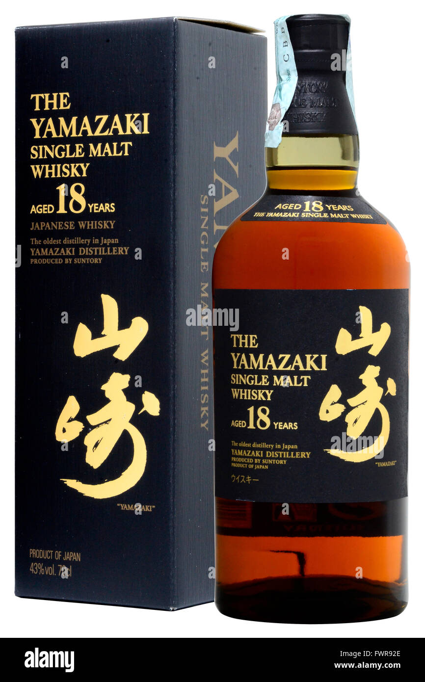 Whisky japonais Yamazaki 18 ans 70cl alc.43 Photo Stock Alamy