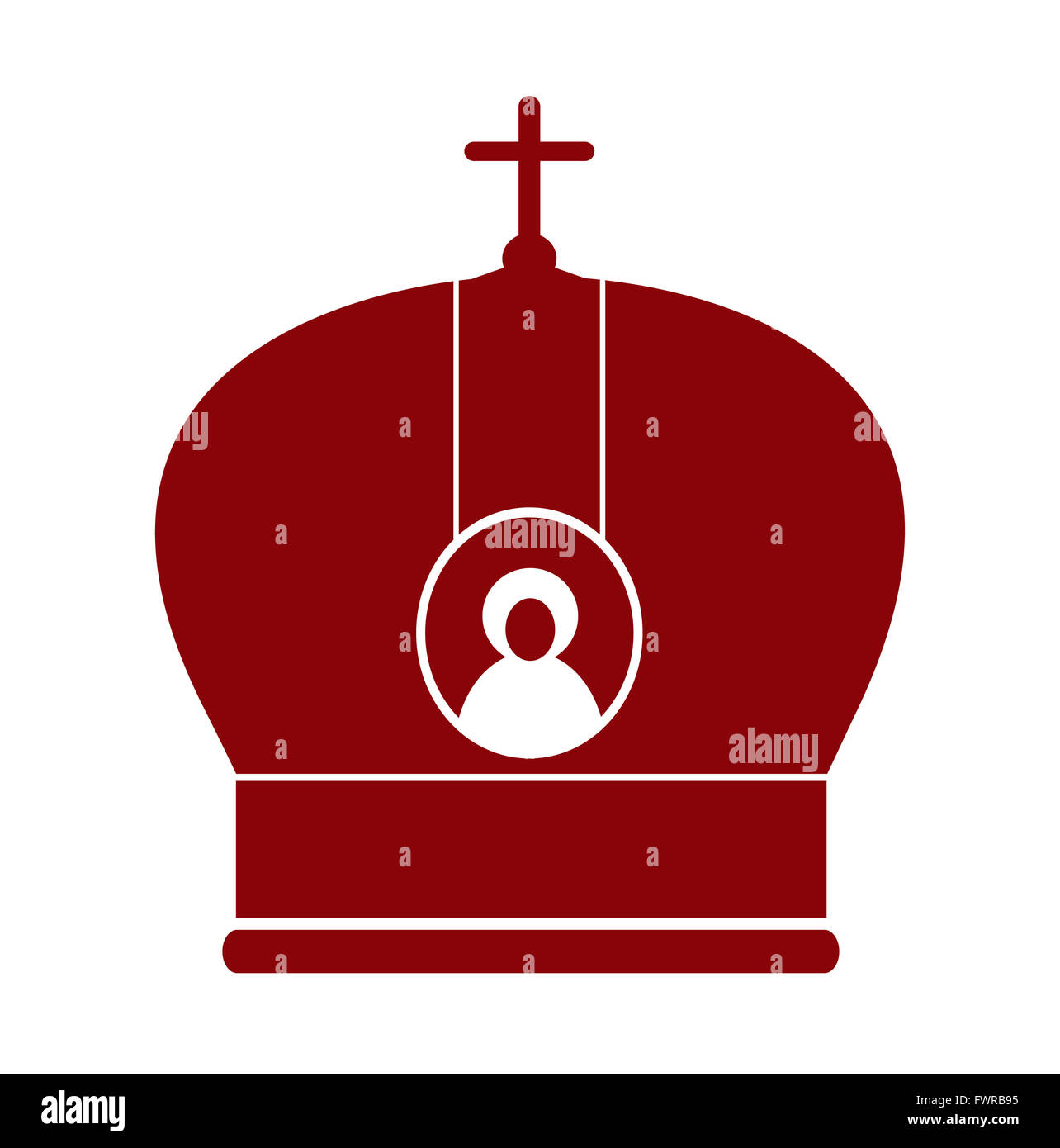 Mitre orthodoxe de l'évêques, archevêques, metropolitan Banque D'Images