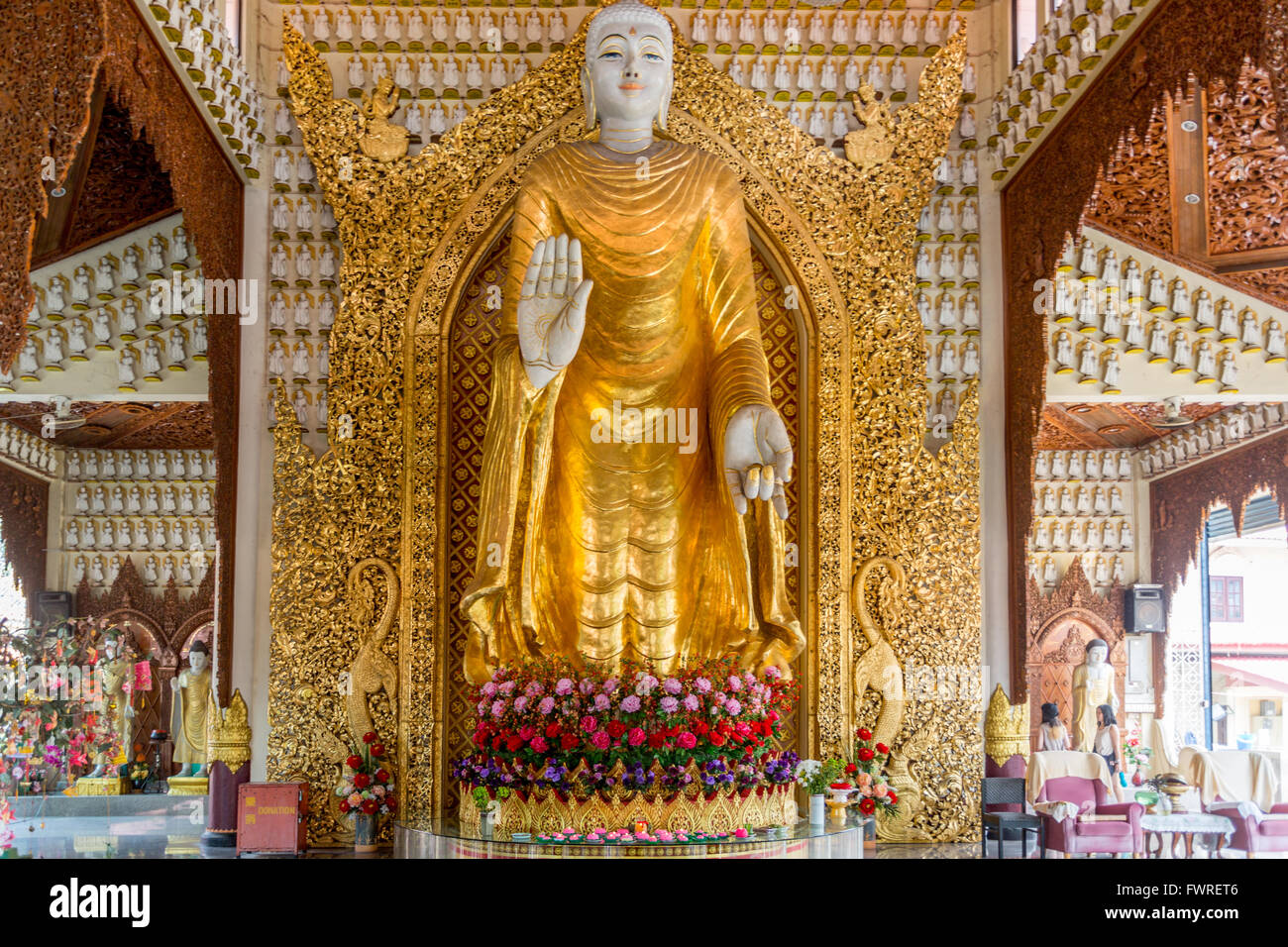 Penang Malaisie Thaïlande Thai Temple Banque D'Images