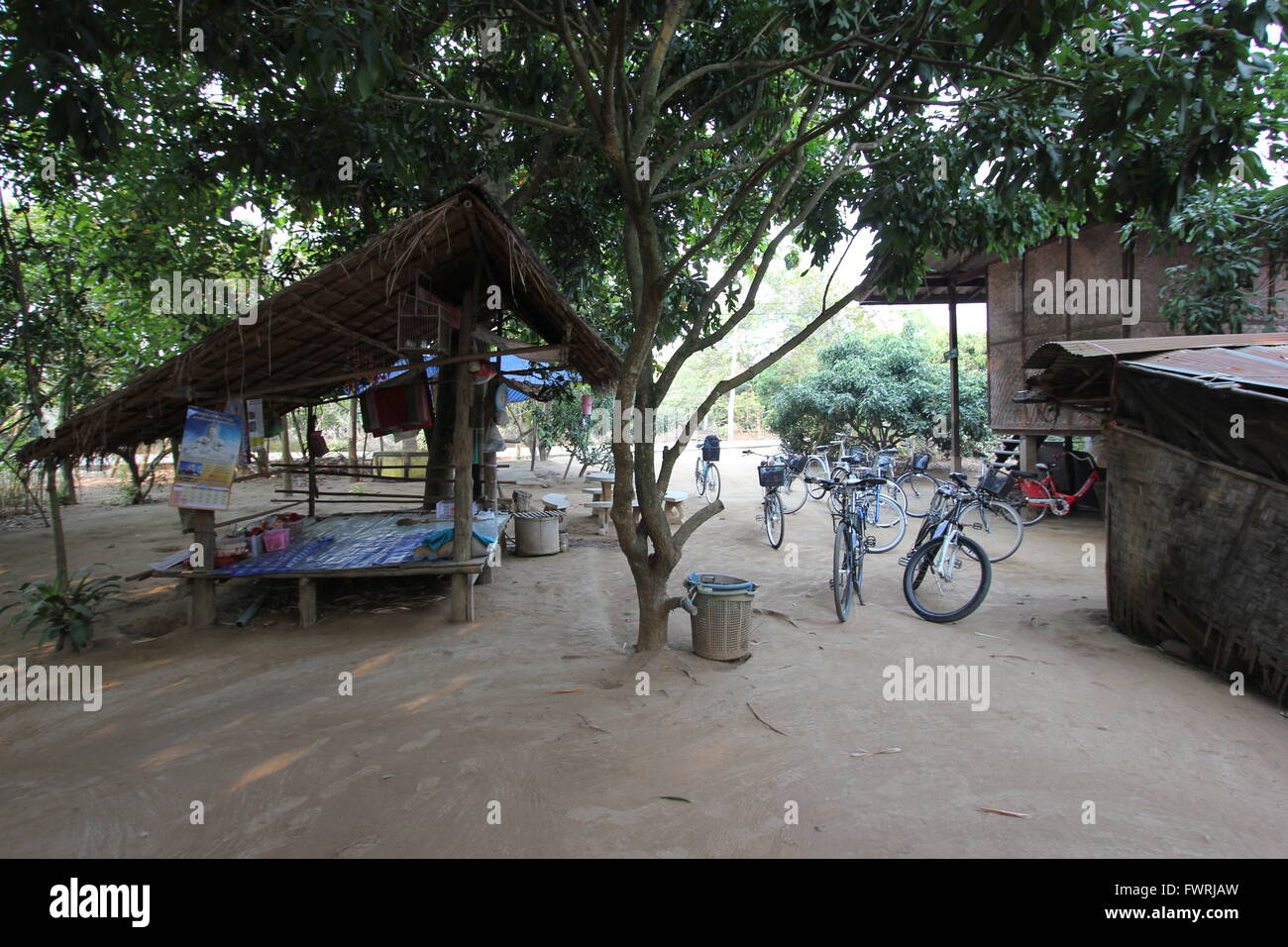 Une maison traditionnelle thaïlandaise, Chiang Mai, Thaïlande Banque D'Images