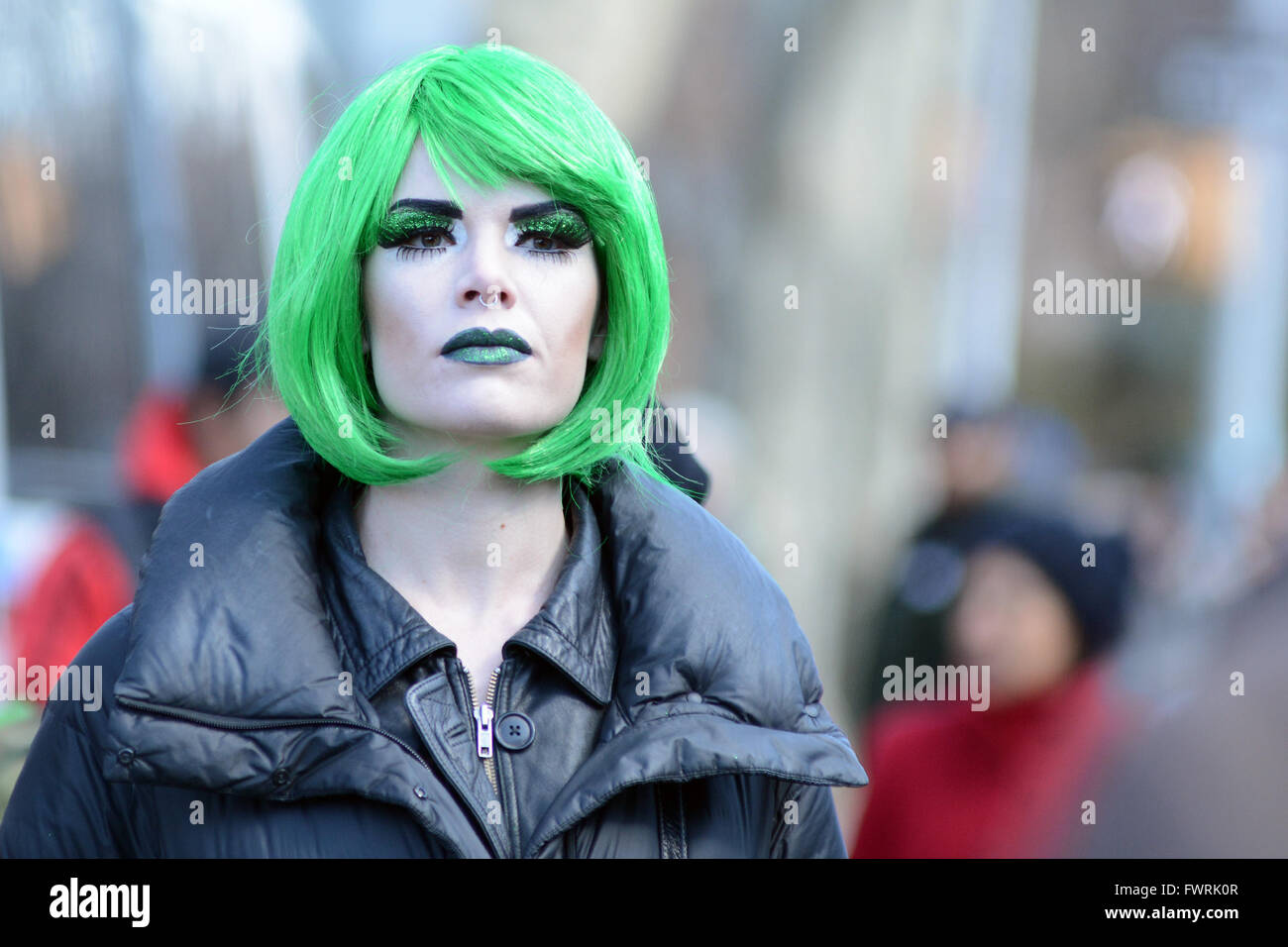 Saint Patrick's Day Parade à Sunnyside, Queens dispose d''atmosphère : où : New York, New York, United States Quand : 06 Mars 2016 Banque D'Images Saint Patrick's Day Parade à Sunnyside, Queens dispose d''atmosphère : où : New York, New York, United States Quand : 06 Mars 2016 Banque D'Images