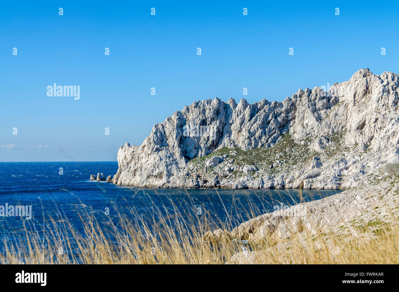 LE PORT DES GOUDES, MARSEILLE, BDR FRANCE 13 Banque D'Images