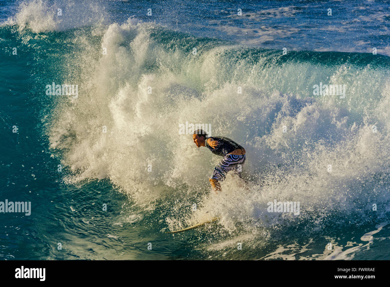 Surf à Maui Banque D'Images