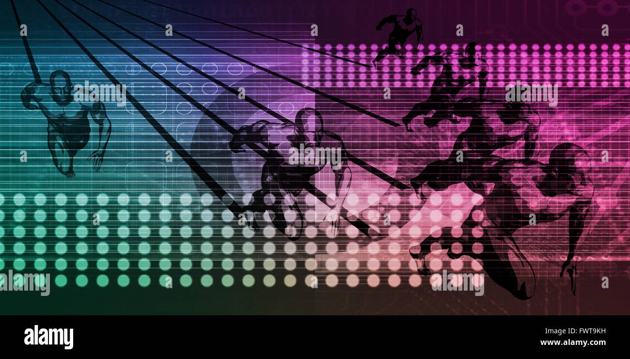 La science et la technologie numérique comme un résumé de la recherche médicale Banque D'Images