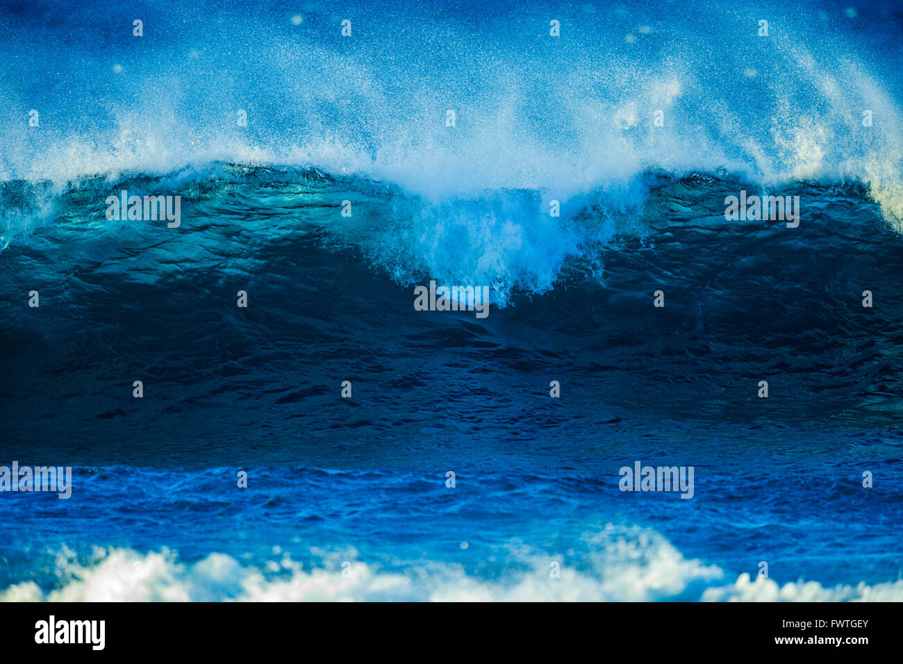 Vagues à Ho'okipa beach, Maui Banque D'Images
