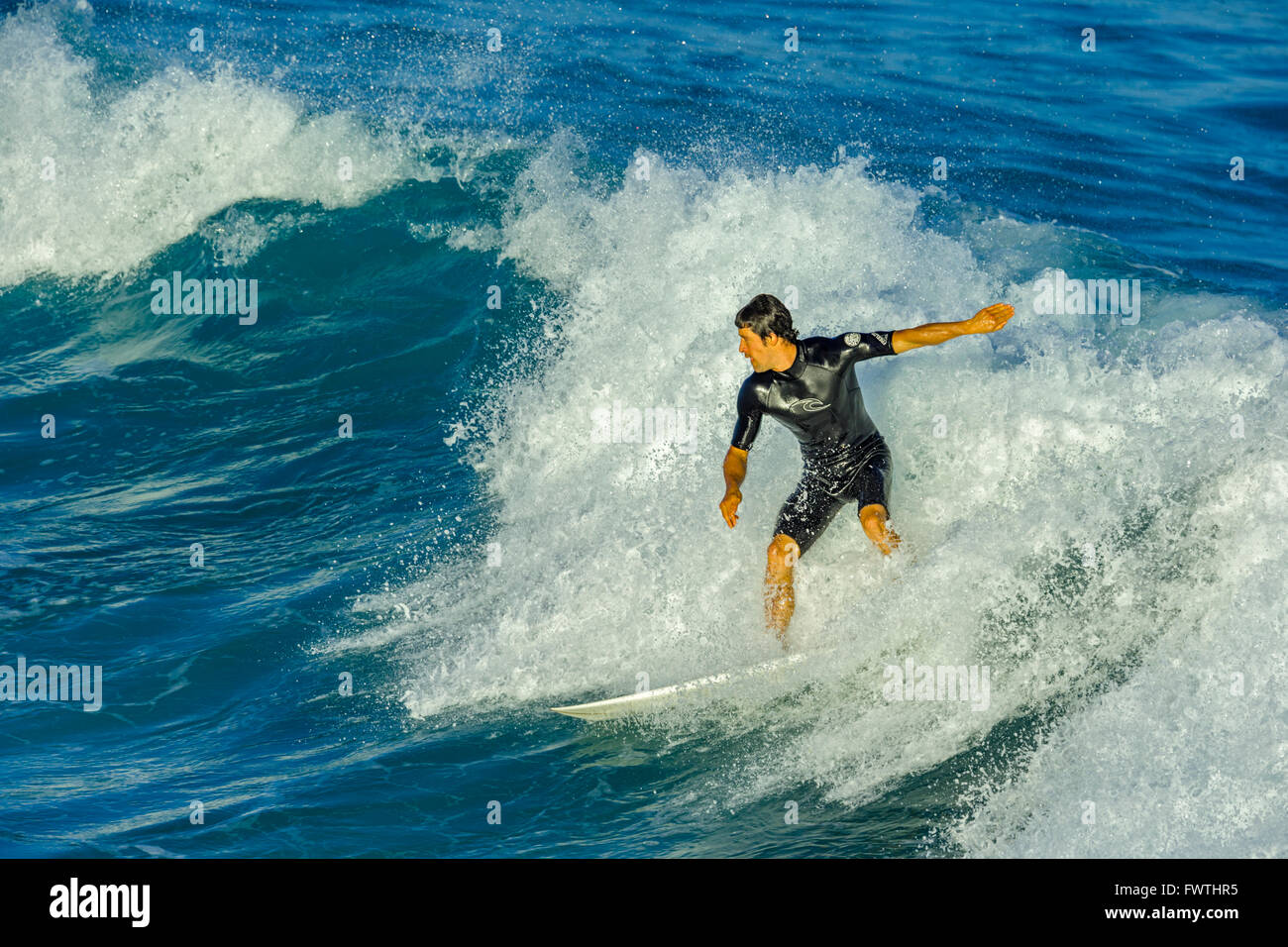 Surf à Maui Banque D'Images