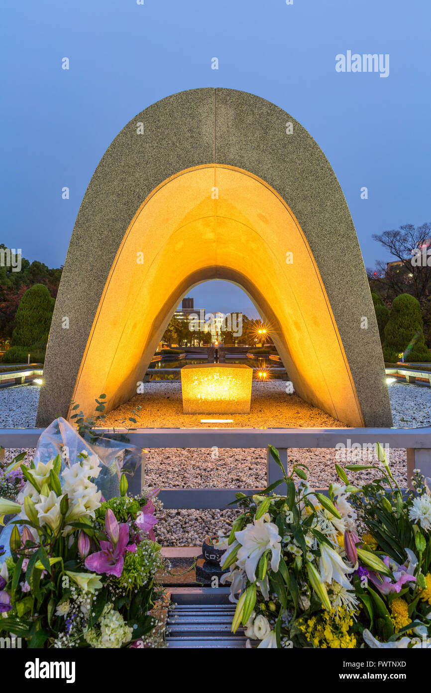 Hiroshima Peace Memorial Park statue Japon Banque D'Images